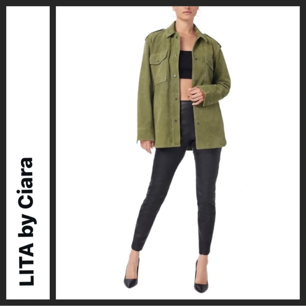 NWT LITA by Ciara Lamb Leather Leader Pants - Picture 3 of 14